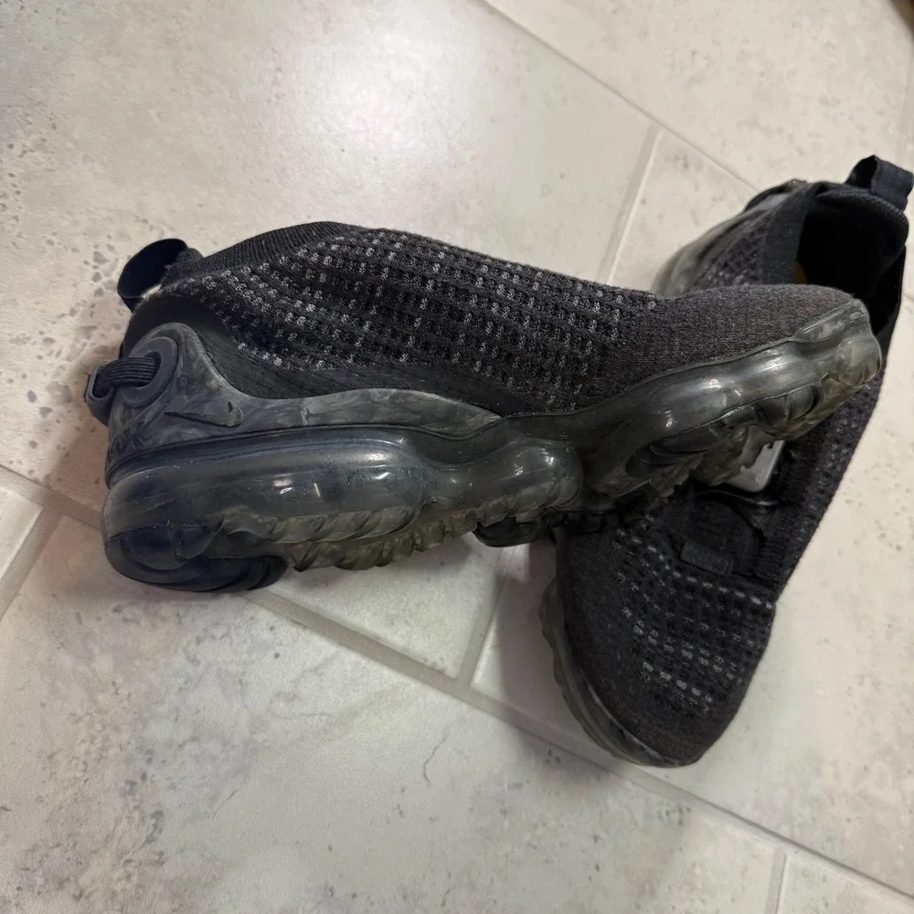 Nike Air VaporMax 2020 Flyknit Triple Black Mens Running Shoes CJ6740-002 Size 7